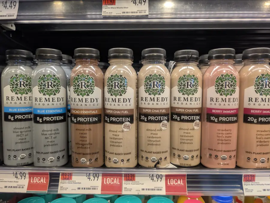 Remedy Drinks display